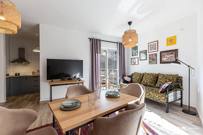 A cozy and modern 53 m² apartment in Bečići, located on the 4th floor